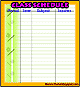 school schedule