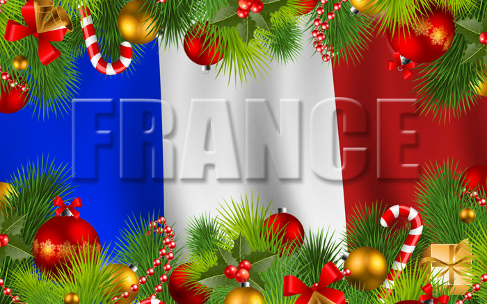 Christmas celebration in France