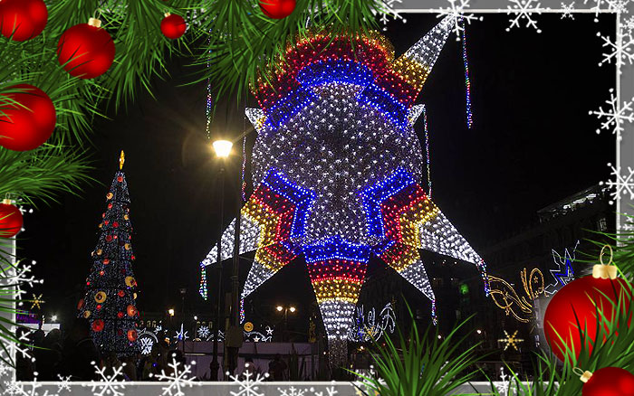 Christmas Lightings and Decorations in South America or Latin America