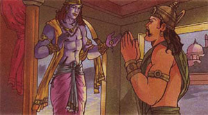 Satrajit asking Krishna for mercy