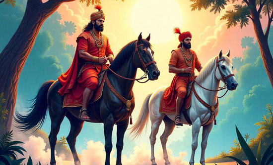 King Gunadhip and Rajput Chiramdeva